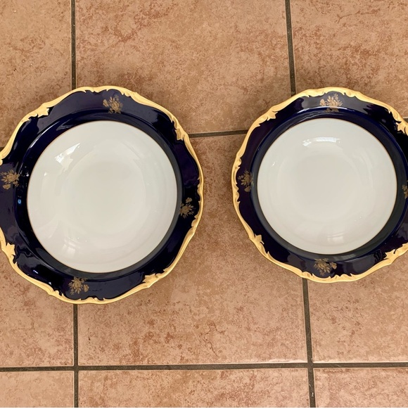 Vintage Reichenbach Echt Kobalt Blue/gold Bowls Germany - Picture 12 of 12